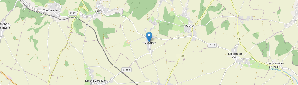 Coudray - Carte
