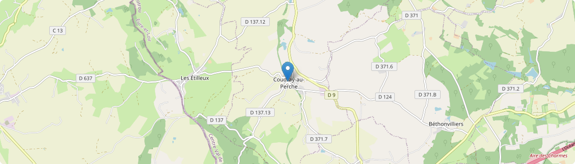 Coudray-au-Perche - Carte