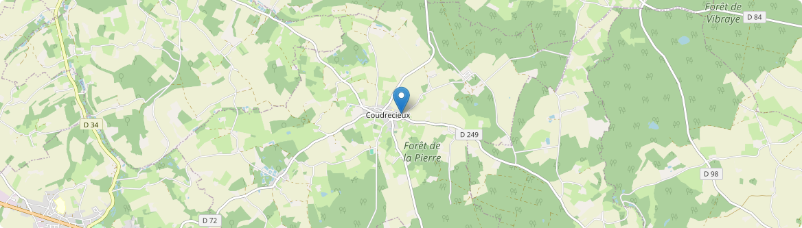 Coudrecieux - Carte