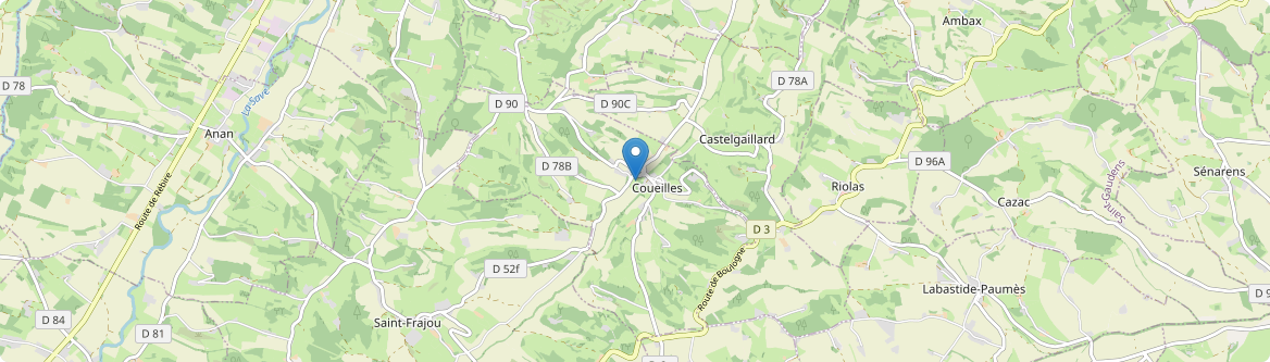 Coueilles - Carte