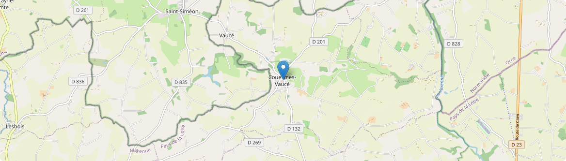 Couesmes-Vaucé - Carte
