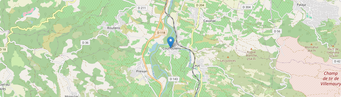 Couffoulens - Carte
