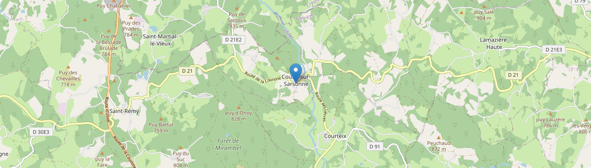 Couffy-sur-Sarsonne - Carte