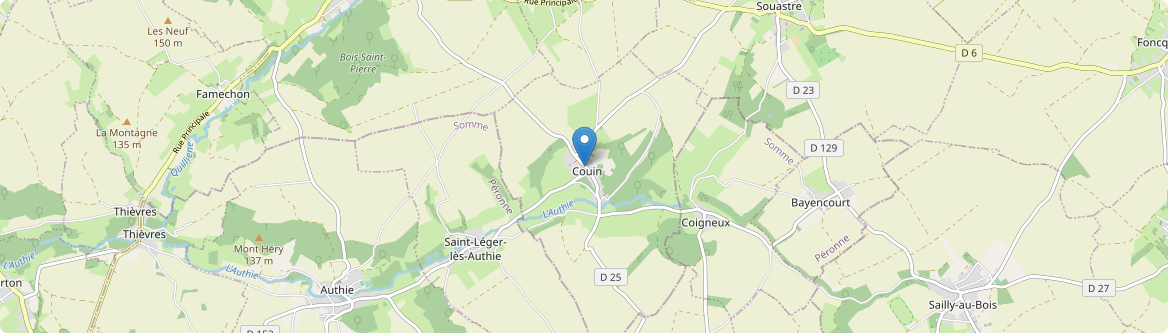 Couin - Carte
