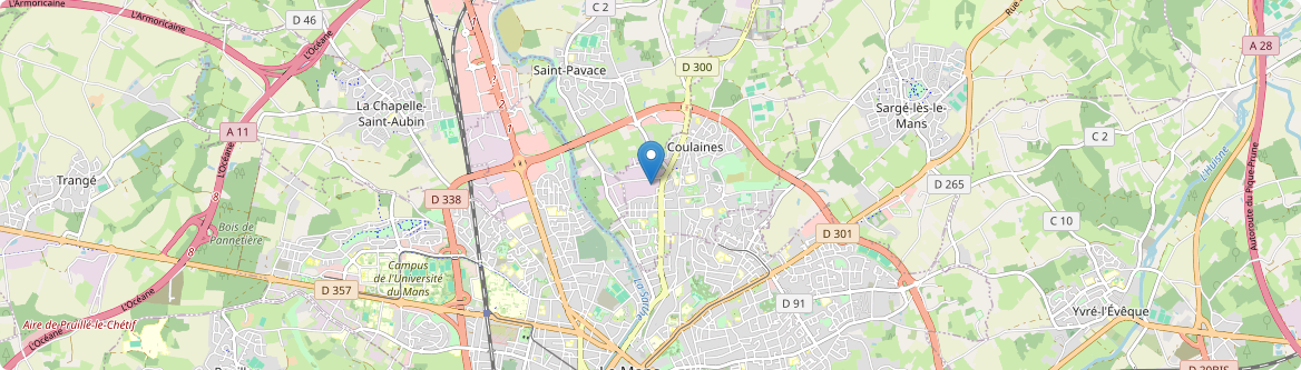 Coulaines - Carte