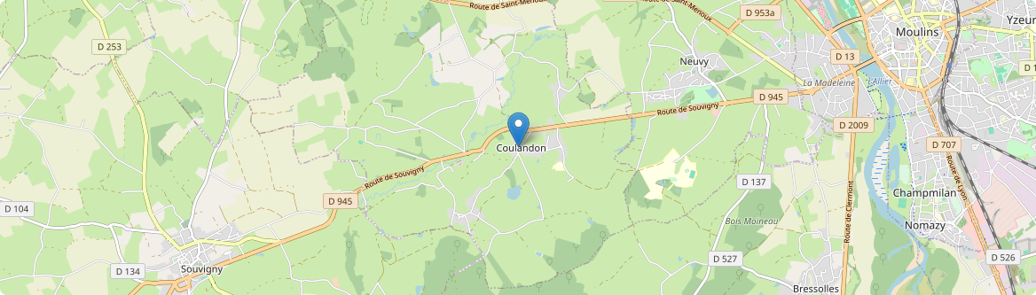 Coulandon - Carte