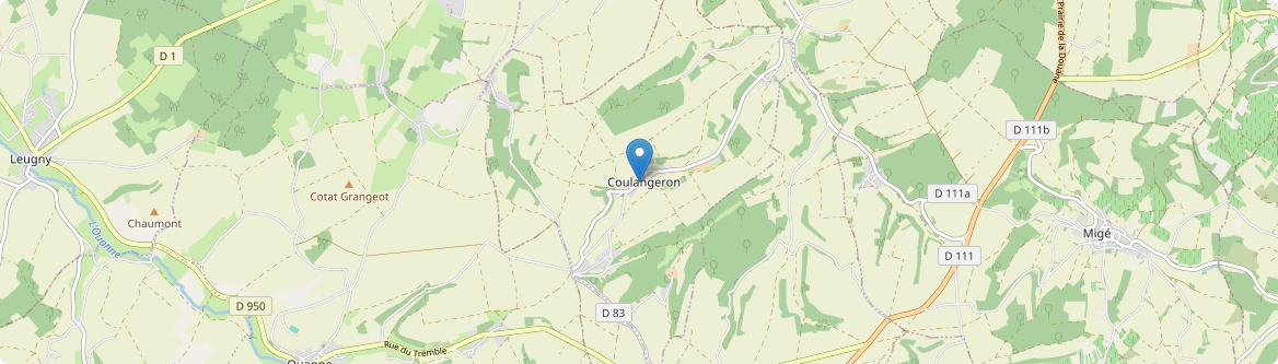 Coulangeron - Carte