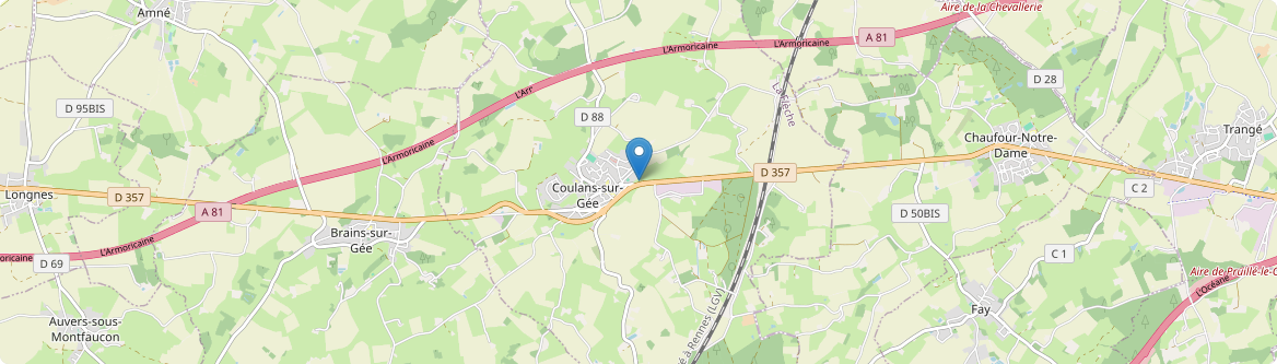 Coulans-sur-Gée - Carte