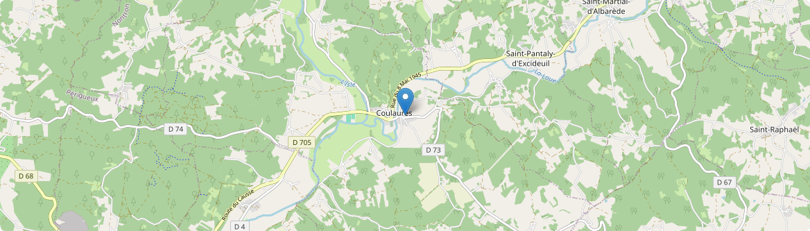 Coulaures - Carte