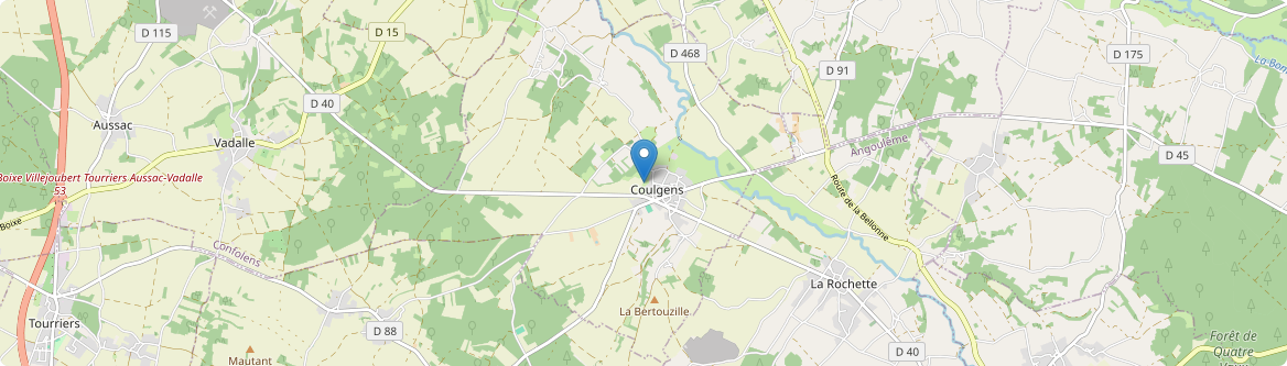 Coulgens - Carte