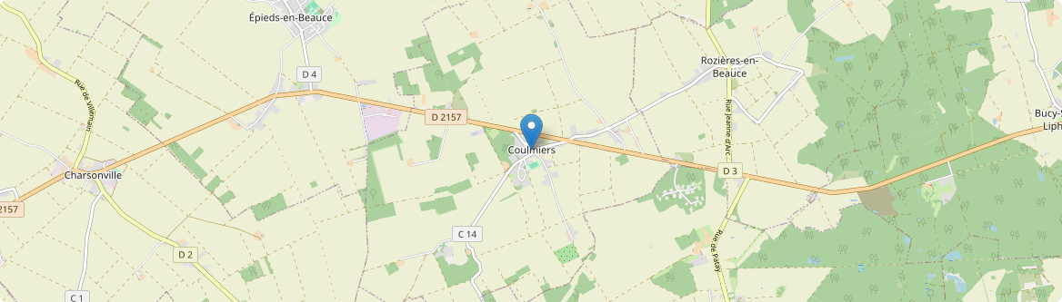 Coulmiers - Carte