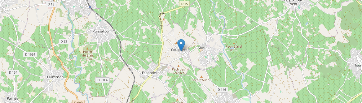 Coulobres - Carte