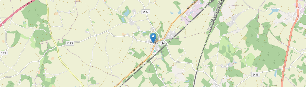 Coulombiers - Carte