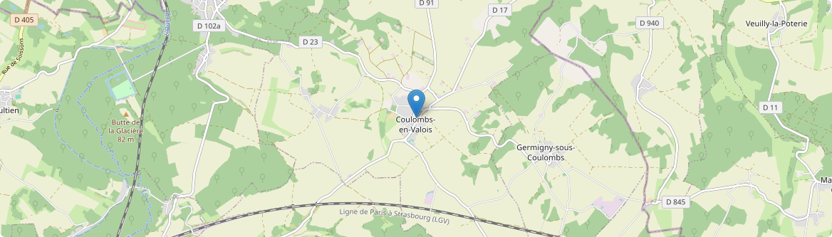 Coulombs-en-Valois - Carte