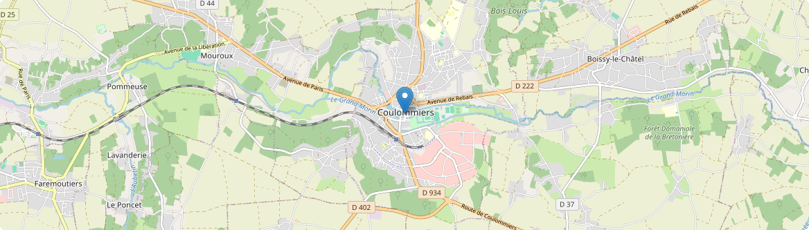 Coulommiers - Carte