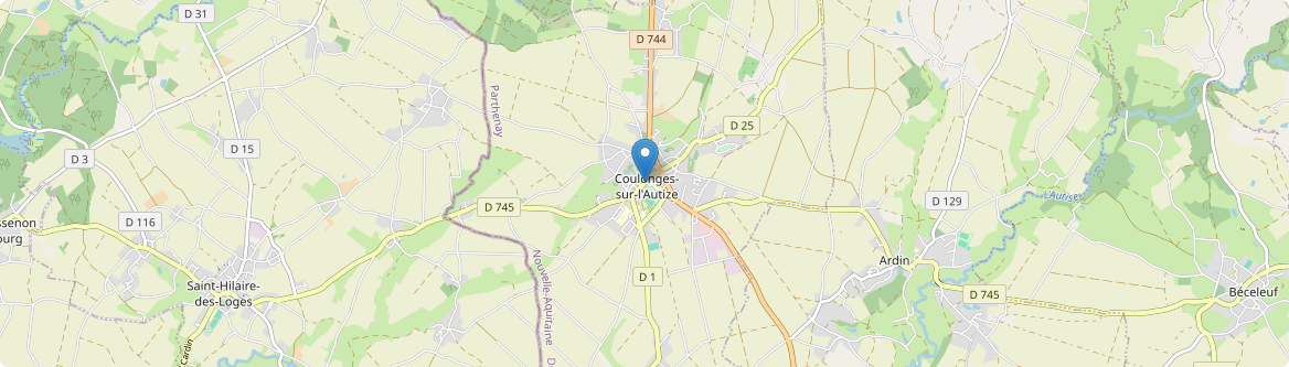 Coulonges-sur-l'Autize - Carte