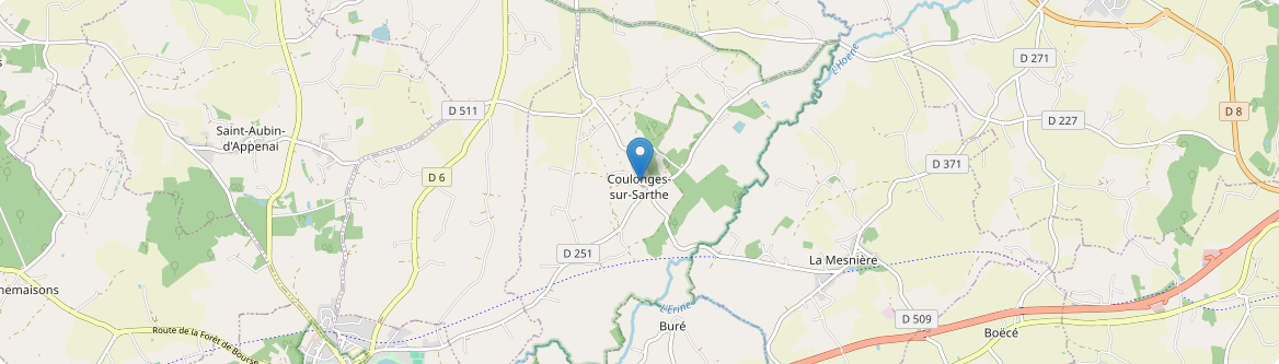 Coulonges-sur-Sarthe - Carte