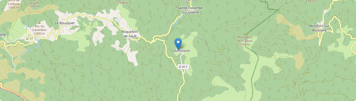 Counozouls - Carte