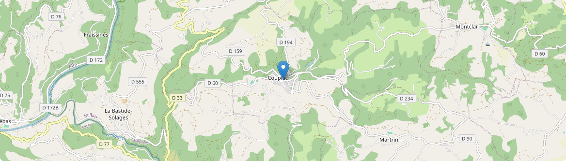 Coupiac - Carte