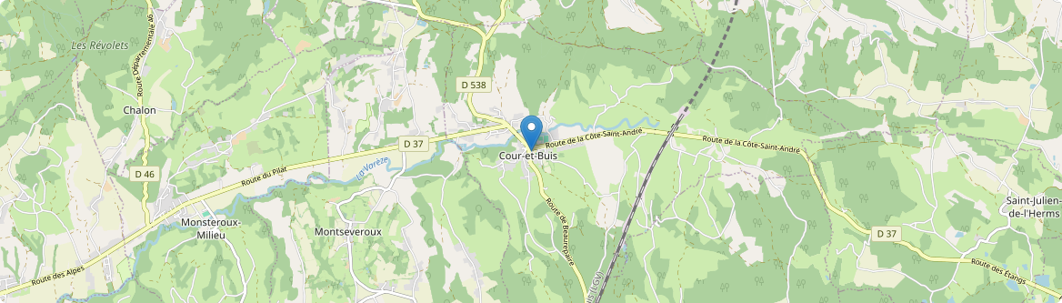 Cour-et-Buis - Carte