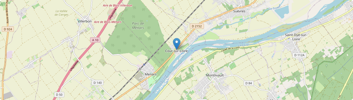 Cour-sur-Loire - Carte