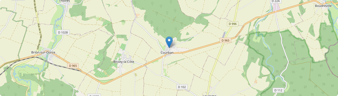 Courban - Carte