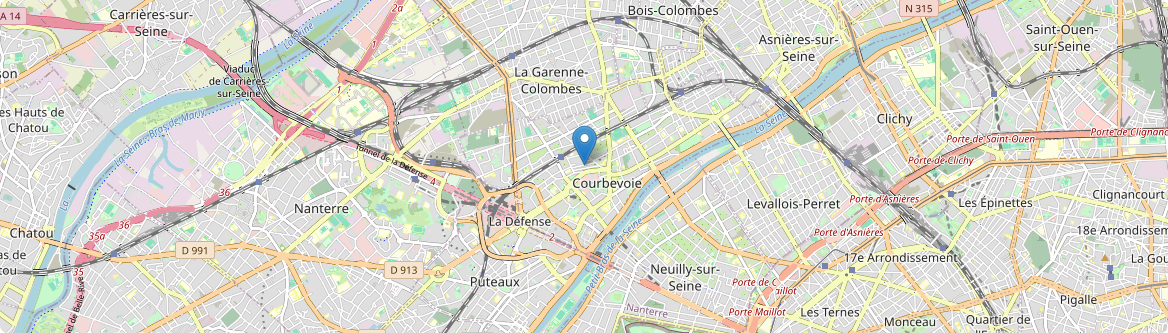 Courbevoie - Carte