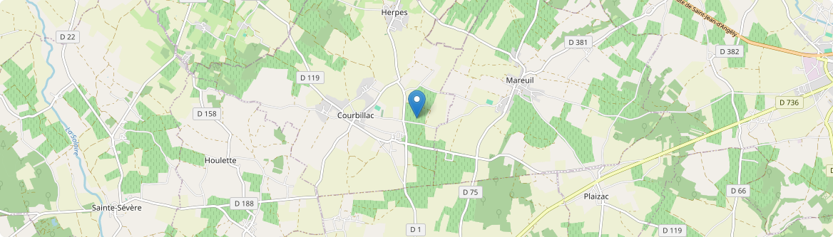 Courbillac - Carte