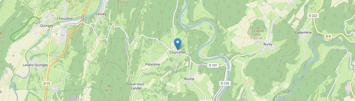 Courcelles - Carte
