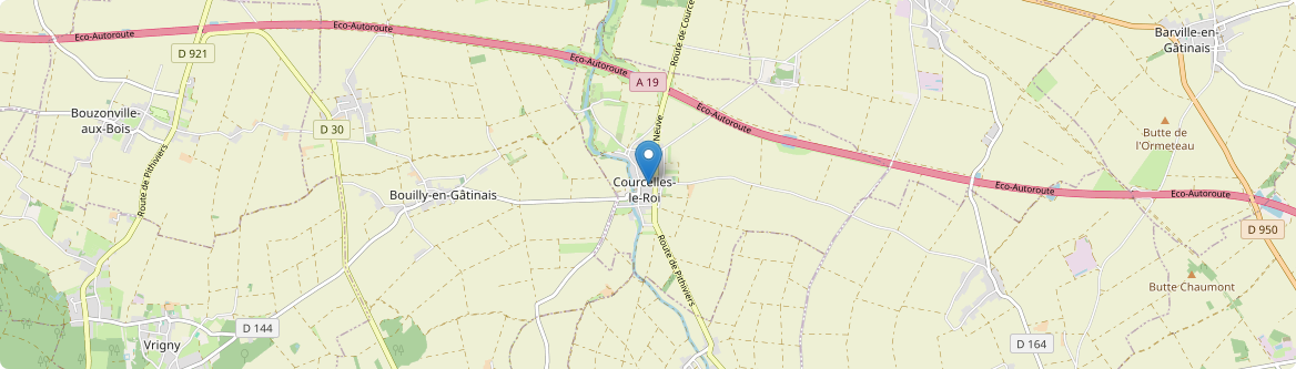 Courcelles-le-Roi - Carte