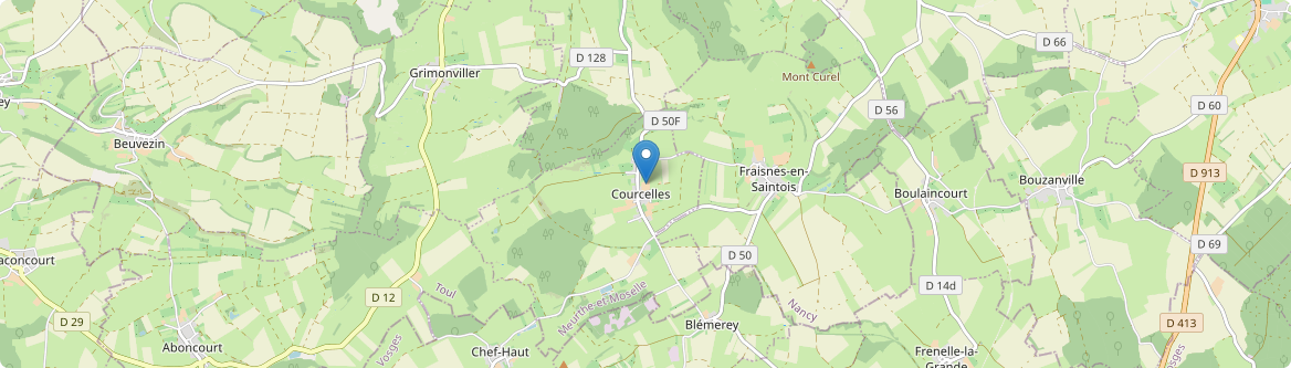 Courcelles - Carte