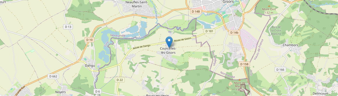 Courcelles-lès-Gisors - Carte