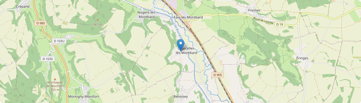 Courcelles-lès-Montbard - Carte