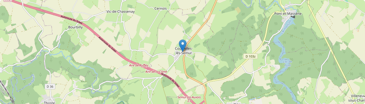 Courcelles-lès-Semur - Carte