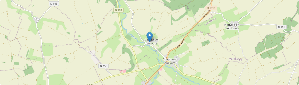Courcelles-sur-Aire - Carte