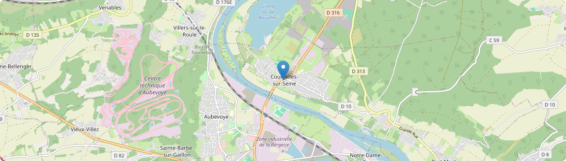 Courcelles-sur-Seine - Carte