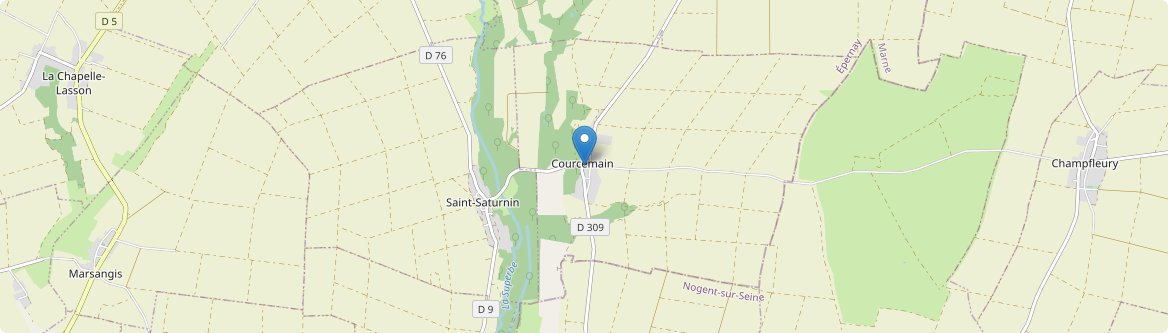 Courcemain - Carte