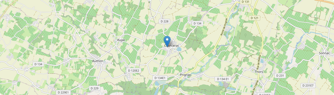 Courcerac - Carte