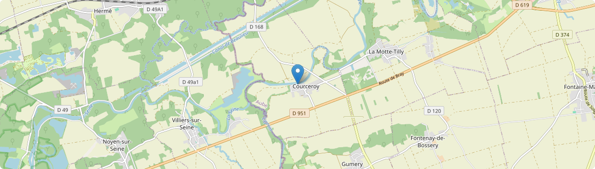 Courceroy - Carte