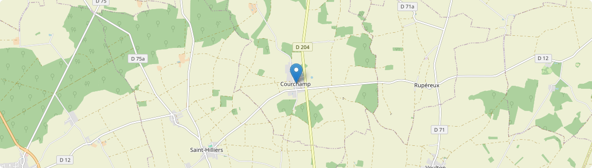 Courchamp - Carte
