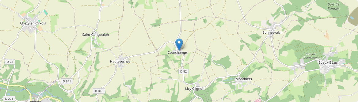 Courchamps - Carte