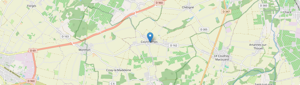 Courchamps - Carte