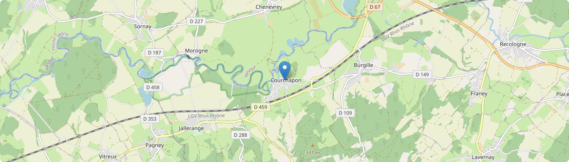 Courchapon - Carte
