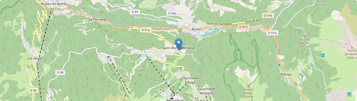 Courchevel - Carte