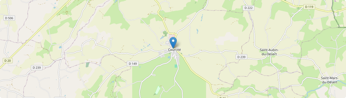 Courcité - Carte