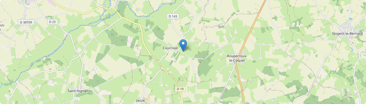 Courcival - Carte