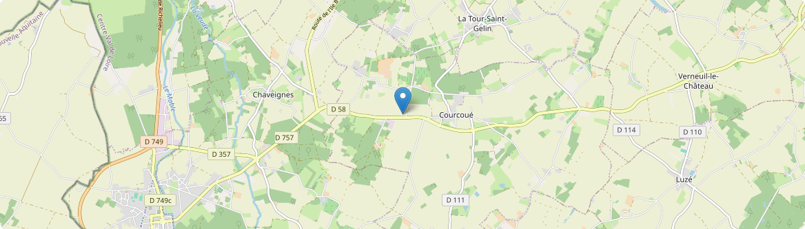 Courcoué - Carte