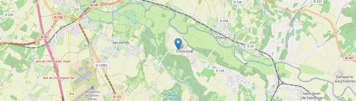 Courcoury - Carte