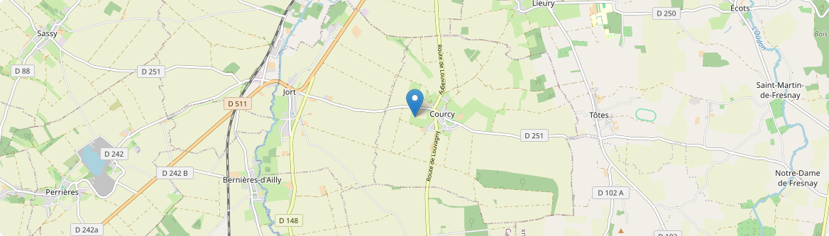 Courcy - Carte