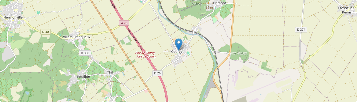 Courcy - Carte
